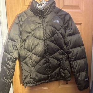 The North Face Women's Olive green puffer